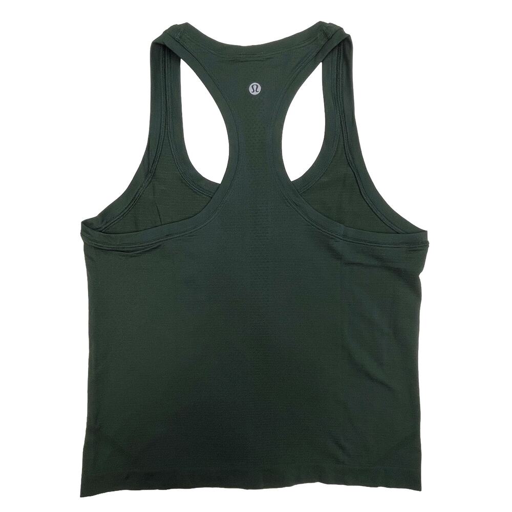 Lululemon Swiftly Tech Scoopneck Tank Sz 6 New $58 Green Race Waist Length Top - Picture 4 of 10